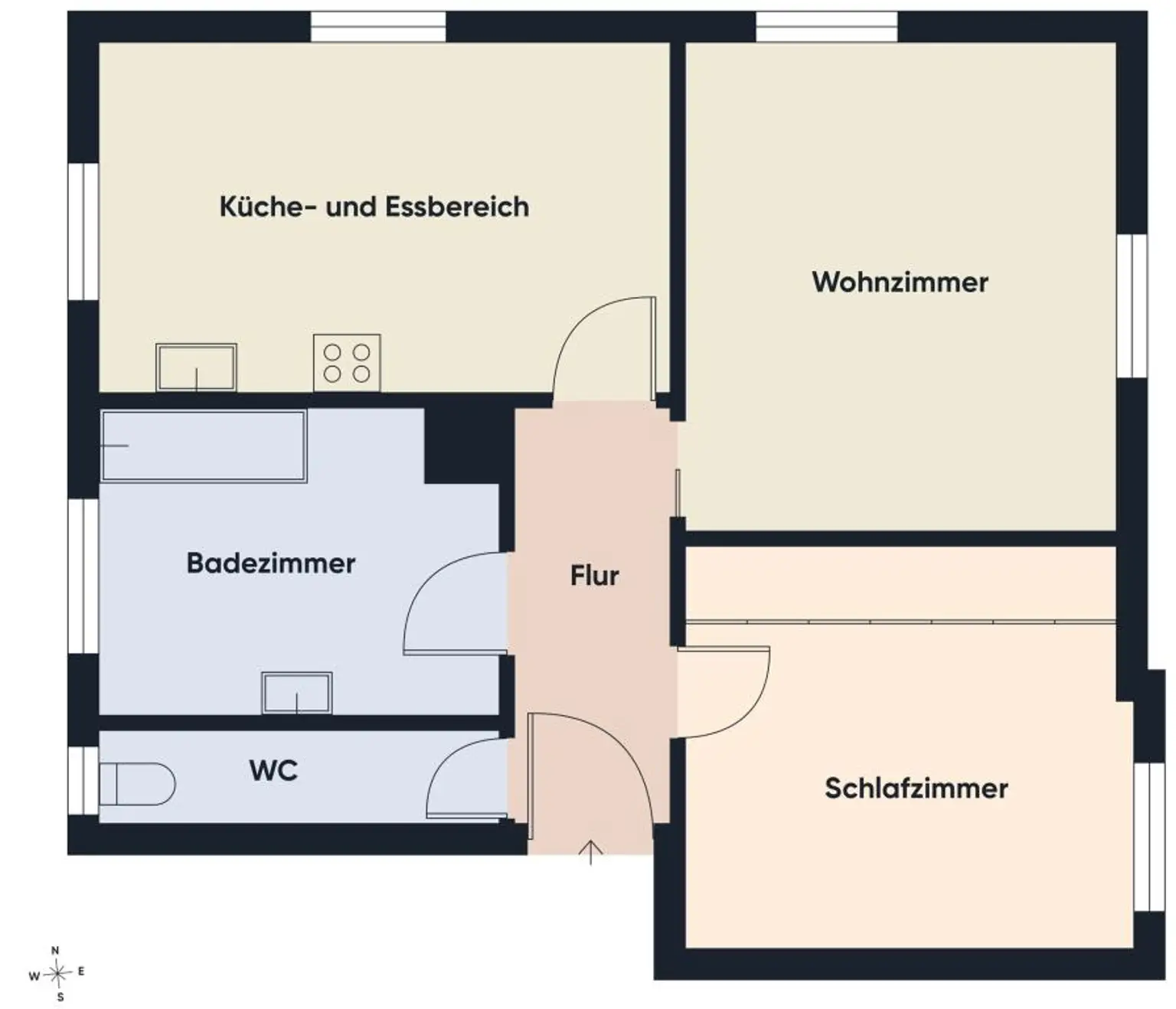 Grundriss ohne Maßstab