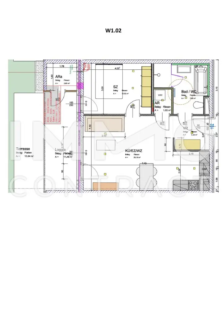 Ideale 2-Zimmer Gartenwohnung mit Tiefgarage und Parkplatz