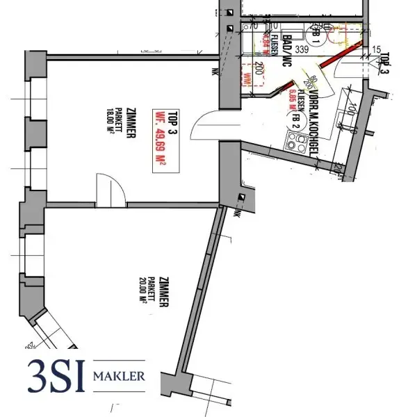 Voll ausgestattete 2-Zimmerwohnung in ruhiger Lage Ottakrings!