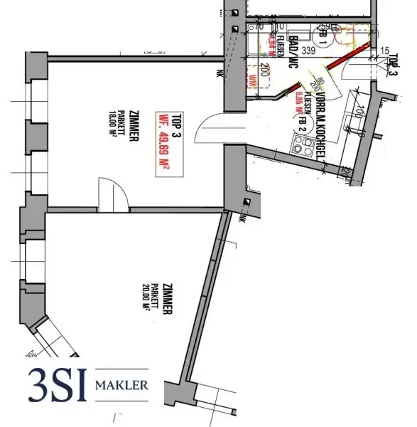 Voll ausgestattete 2-Zimmerwohnung in ruhiger Lage Ottakrings!