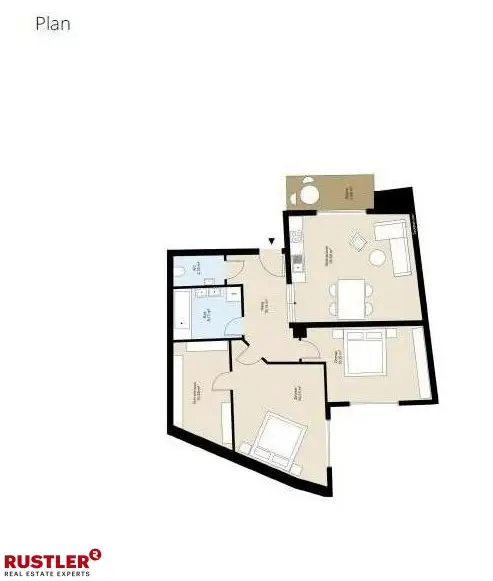 3-Zimmerwohnung mit Balkon und begehbarem Schrankraum