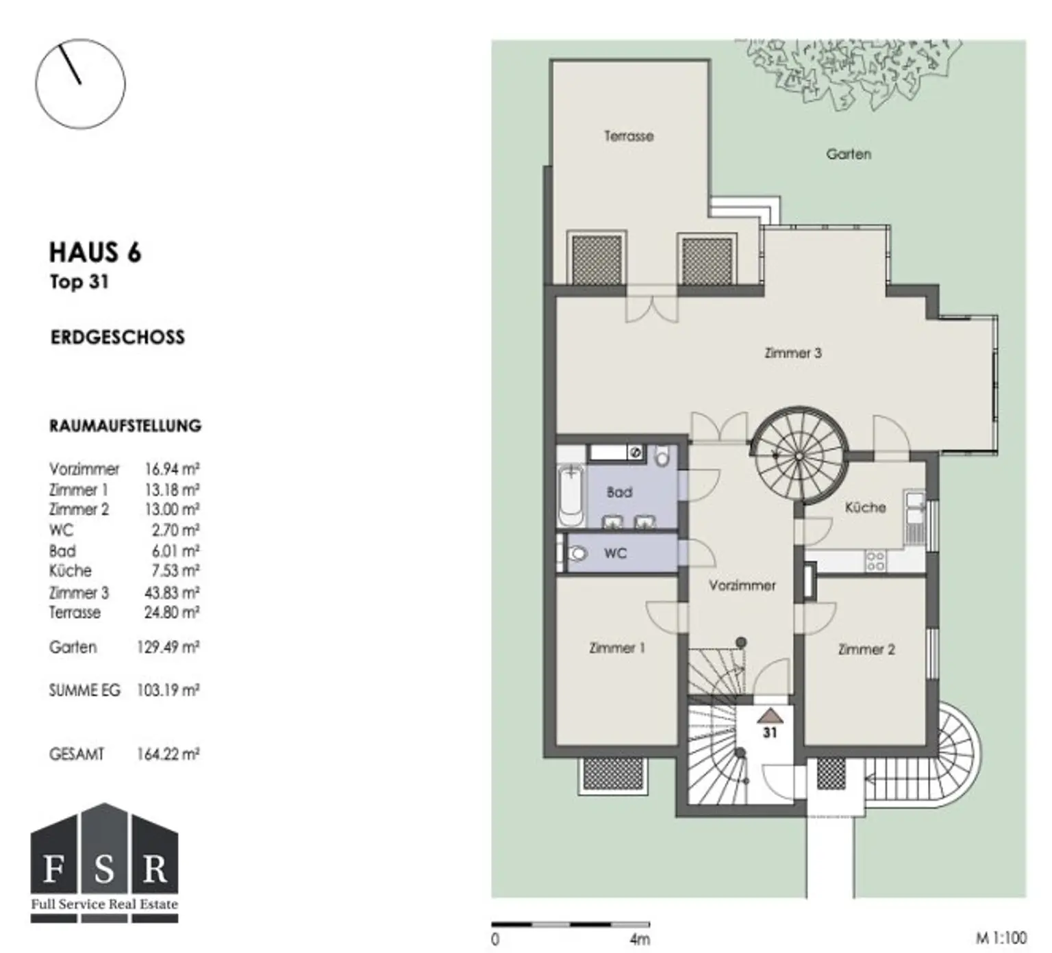 FAMILIENWOHNTRAUM auf 164,22m² mit luxuriöser Ausstattung zzgl. Terrasse (24,80 m²), Garten (546,43 m²) und Garagenplatz  - WOHNATELIERs SIEVERING