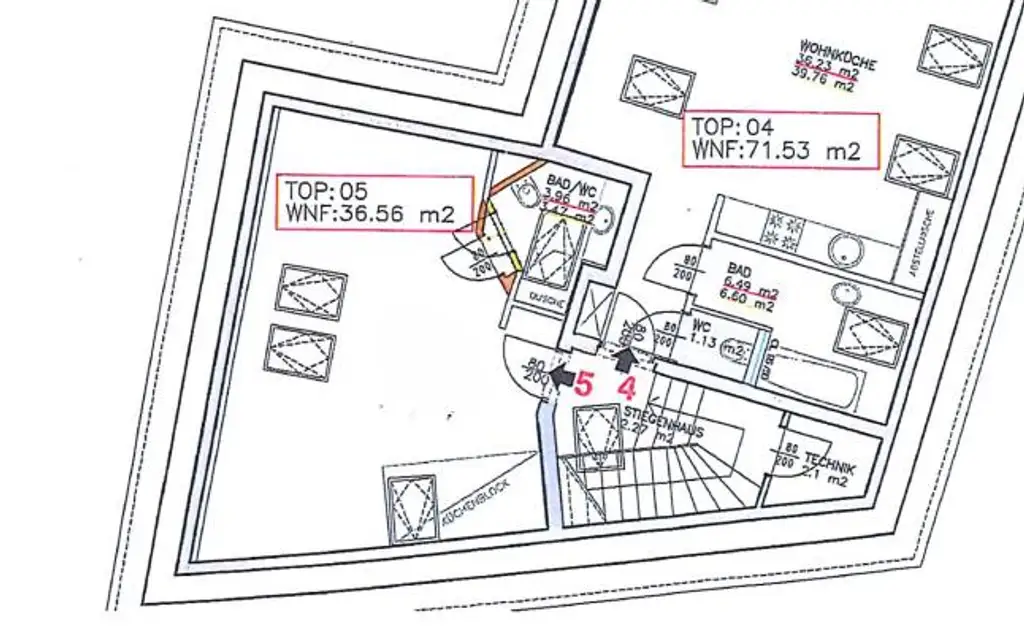 Moderne, möblierte 1-Raum-Dachwohnung