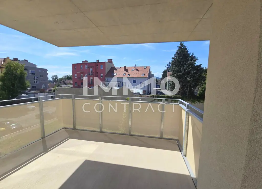 Erstbezug ab 01.10.2025: geförderte 2 Zimmer Wohnung mit großem Balkon in ruhiger und zentraler Lage - Puchstraße 34 - Top 07
