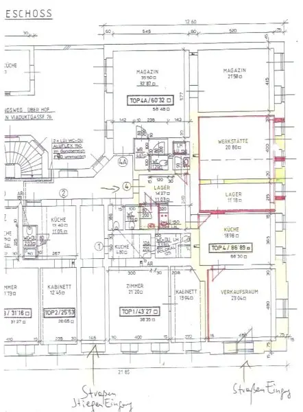 INNENSTÄDTISCHE - LOKAL - BÜRO / PRAXIS / ATELIER mit viel Potenzial - in Top Lage Wiens - Nähe URANIA!