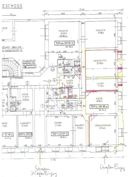 INNENSTÄDTISCHE - LOKAL - BÜRO / PRAXIS / ATELIER mit viel Potenzial - in Top Lage Wiens - Nähe URANIA!