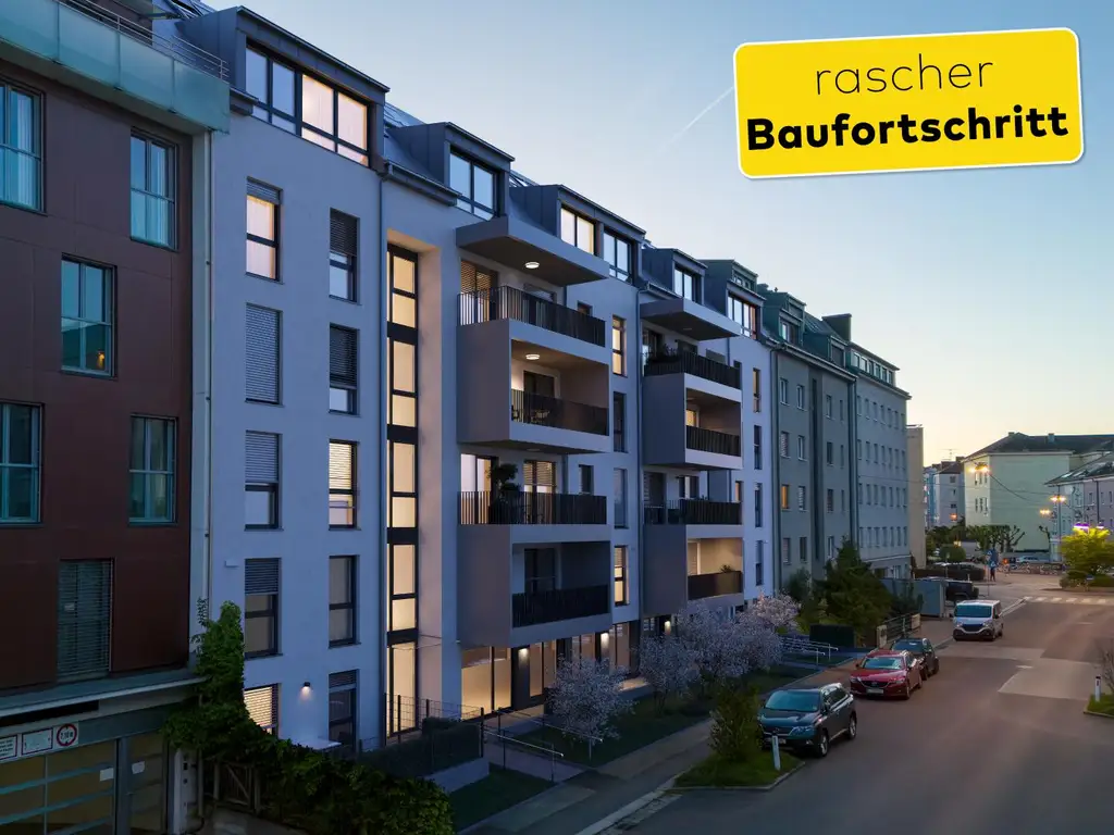 Rascher Baufortschritt! "PILLmein" - 2 Raumwohnung mit 10 m² Loggia (Top 2.4)