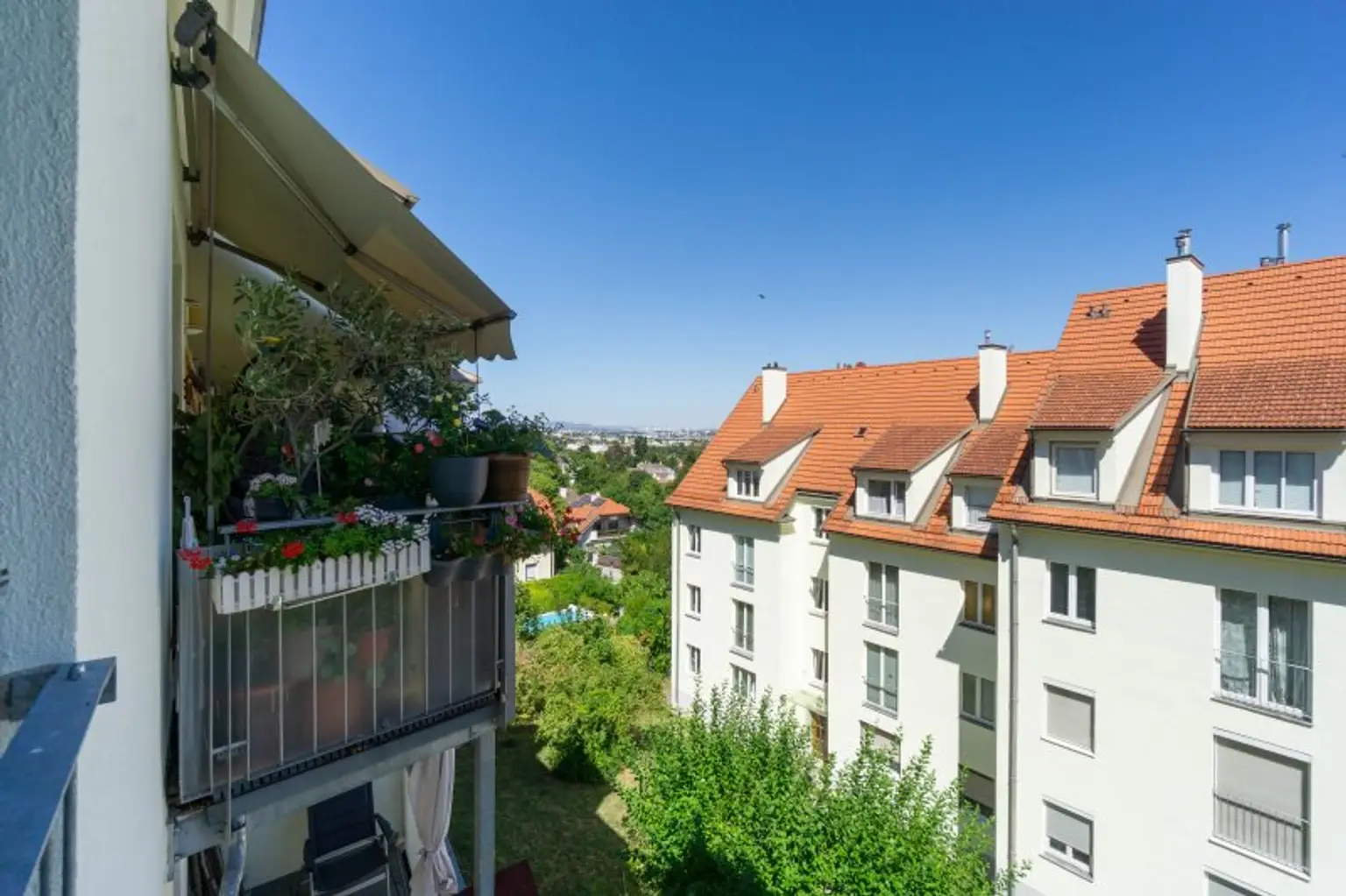 Ausblick aus dem Wohnzimmer
