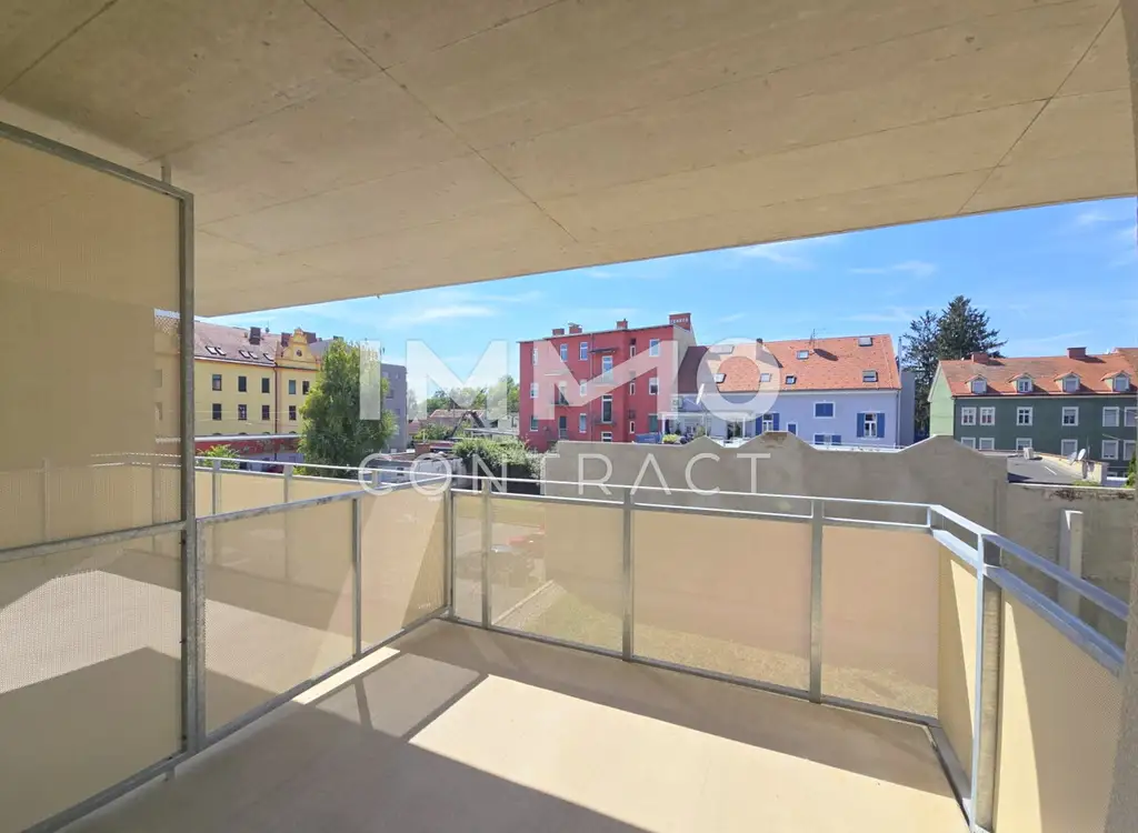 Erstbezug ab 01.10.2025: geförderte 2 Zimmer Wohnung mit großem Balkon in ruhiger und zentraler Lage - Puchstraße 34 - Top 06