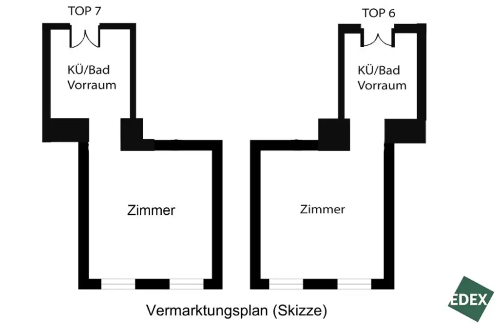 Zwei sanierungsbedürftige Altbauwohnungen mit Entwicklungspotenzial – ca. 55 m² nahe 7. Bezirk