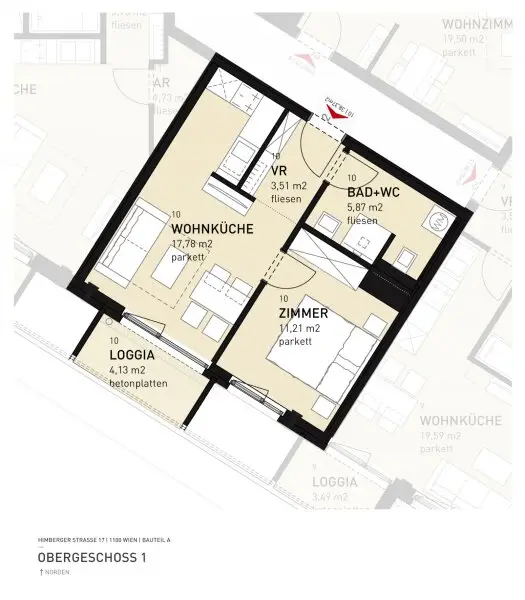 Grundriss: Himberger Straße 17
