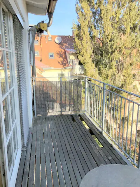 Balkon vom Wohnzimmer aus begehbar