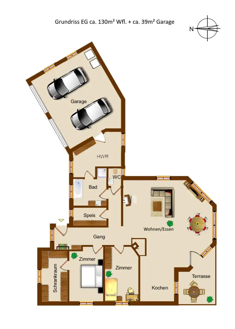 gepflegter, bezugsfertiger Bungalow mit Weitblick in sonniger Lage