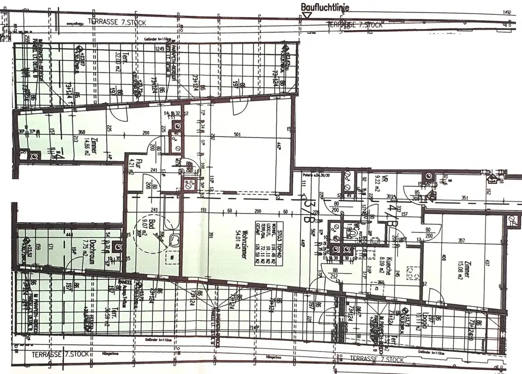 DG-Wohnung mit 2 Terrassen auf Wohnebene und phänomenalem Fernblick über Wien