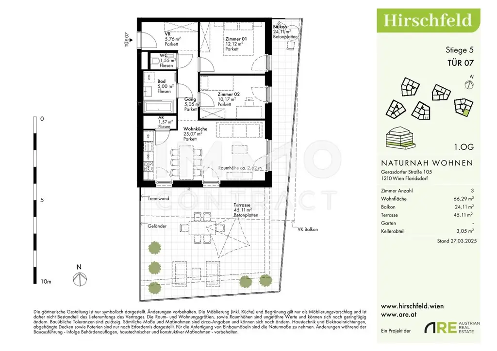 Geniale 3 Zimmer Terrassenwohnung