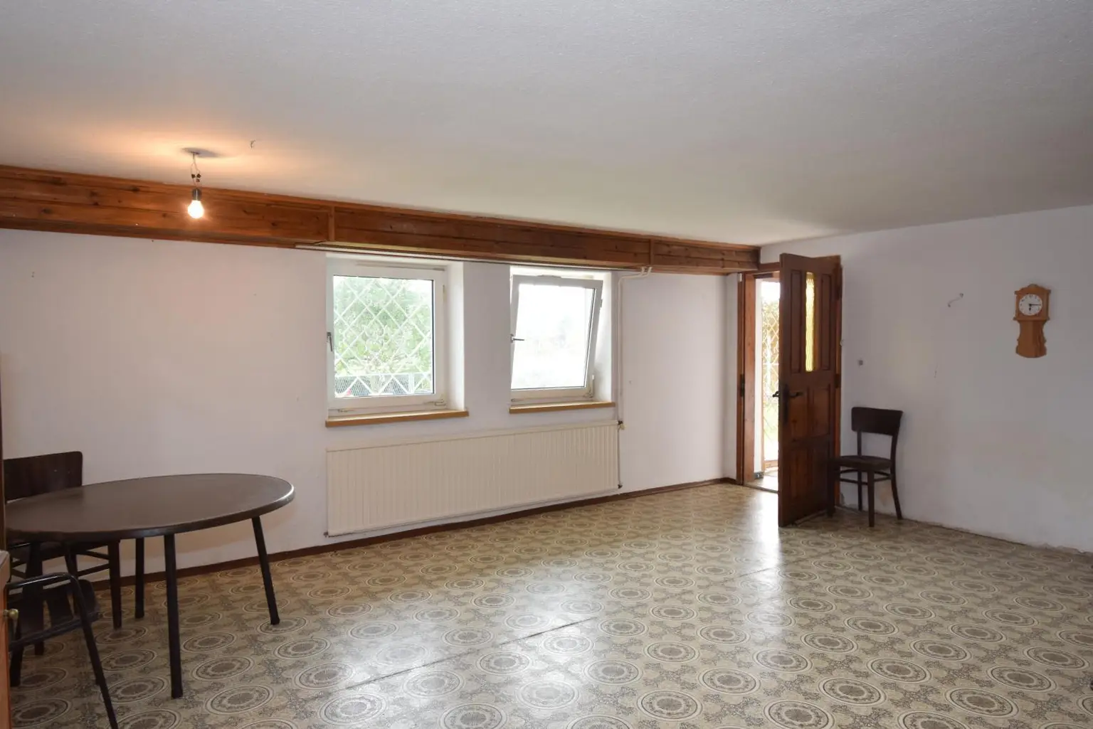 Kellerraum mit Gartenausgang