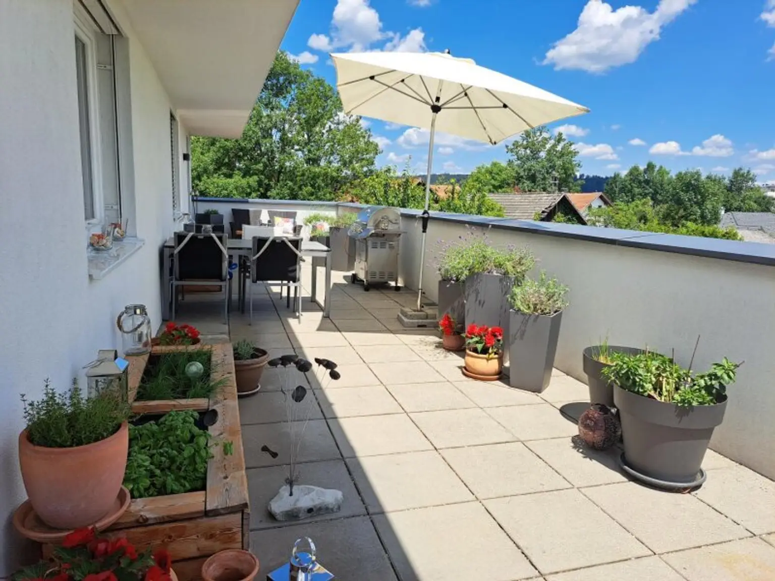 Sommerimpressionen von der Terrasse
