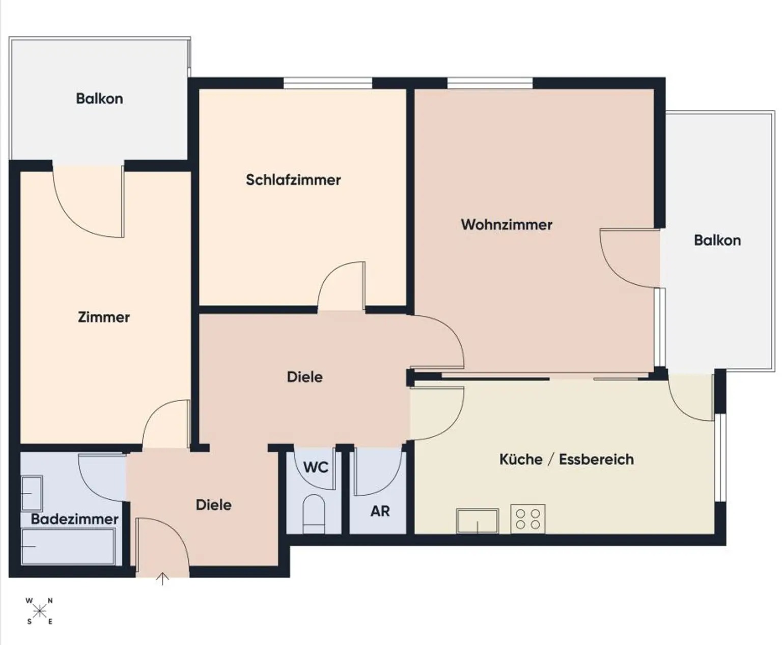Grundriss ohne Maßstab