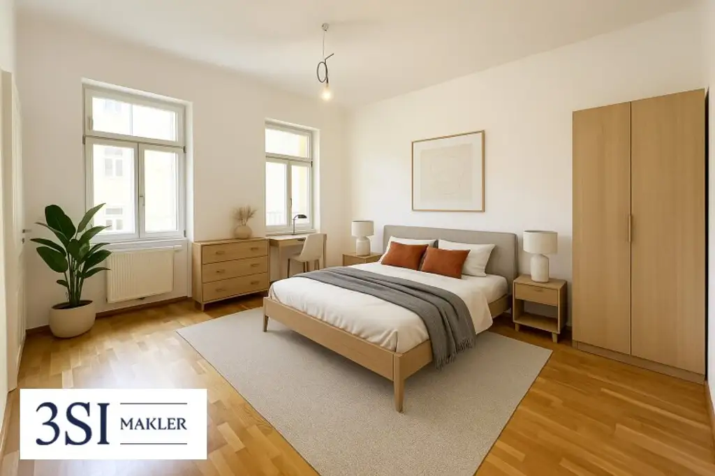 Ruheoase im Altbau – Helle 3-Zimmer-Wohnung mit großzügiger Terrasse im 3. Bezirk