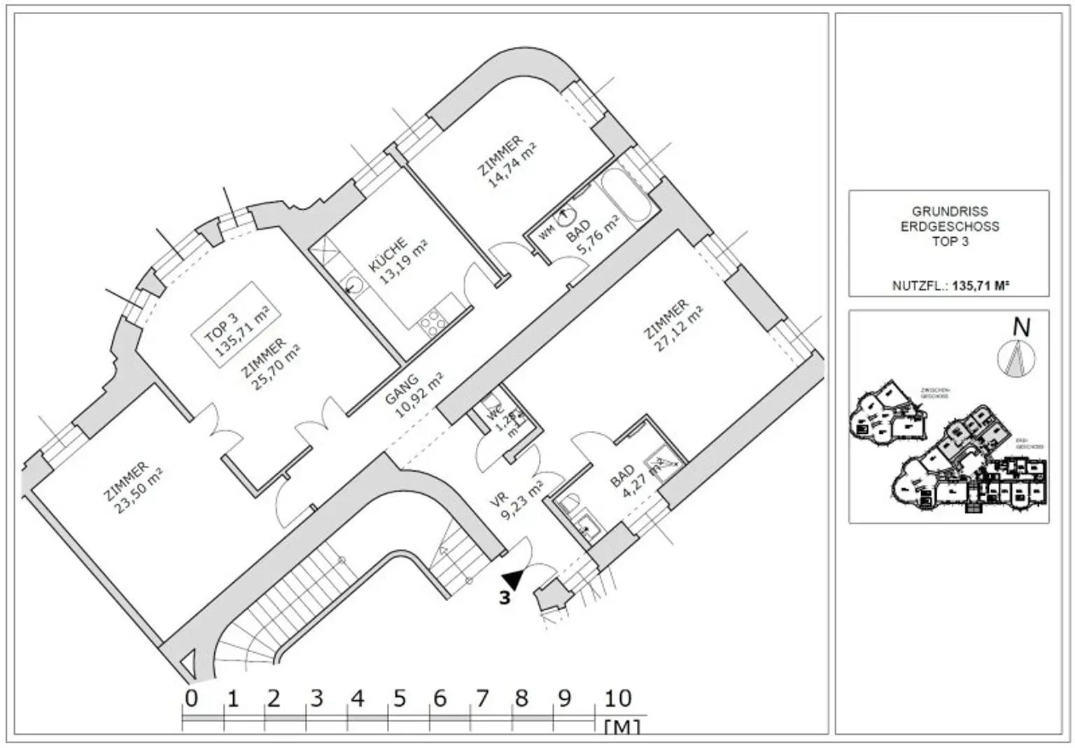 Schöne 4 - Zimmer Wohnung in bester Lage