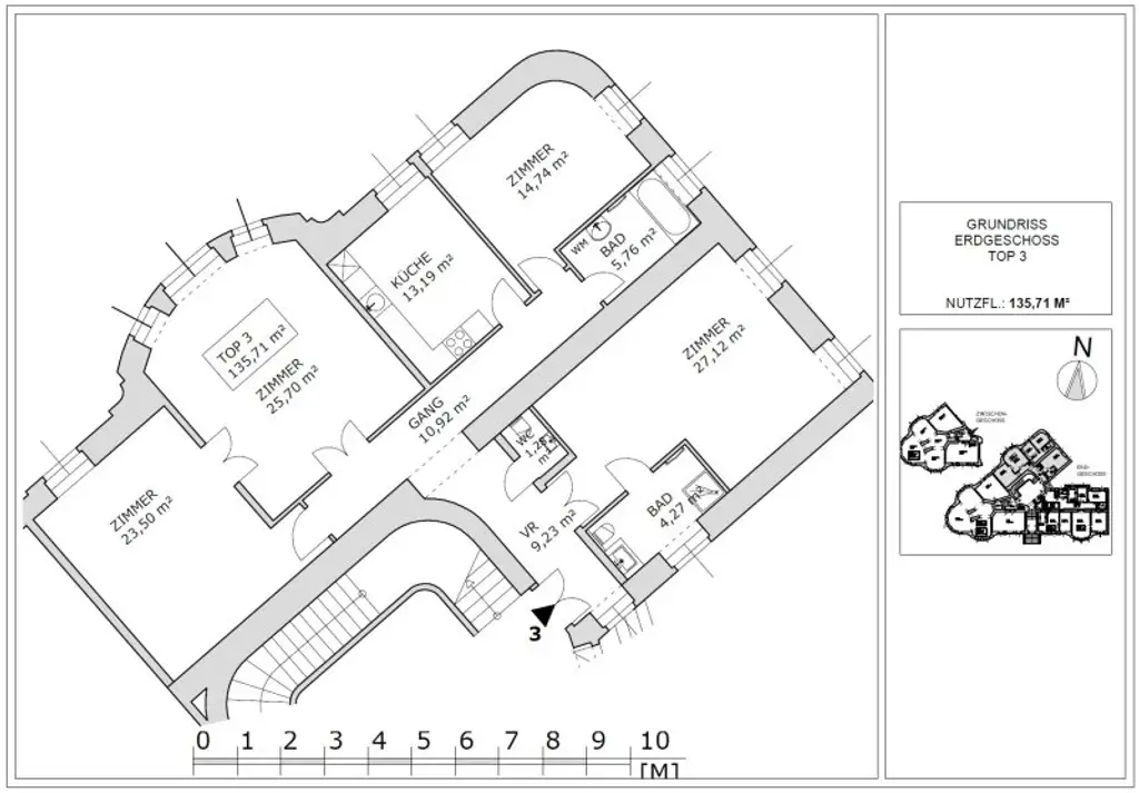 Schöne 4 - Zimmer Wohnung in bester Lage