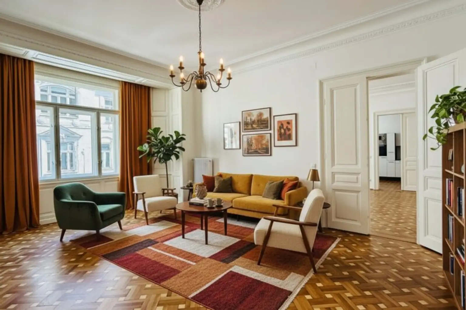 Erstbezug nach Sanierung - Stilaltbauwohnung mit kleinem Balkon