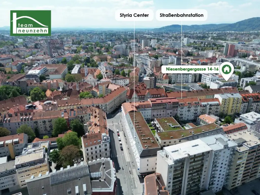 Urban wohnen, grün leben – Niesenbergergasse 14–16, 8020 Graz! - JETZT ZUSCHLAGEN