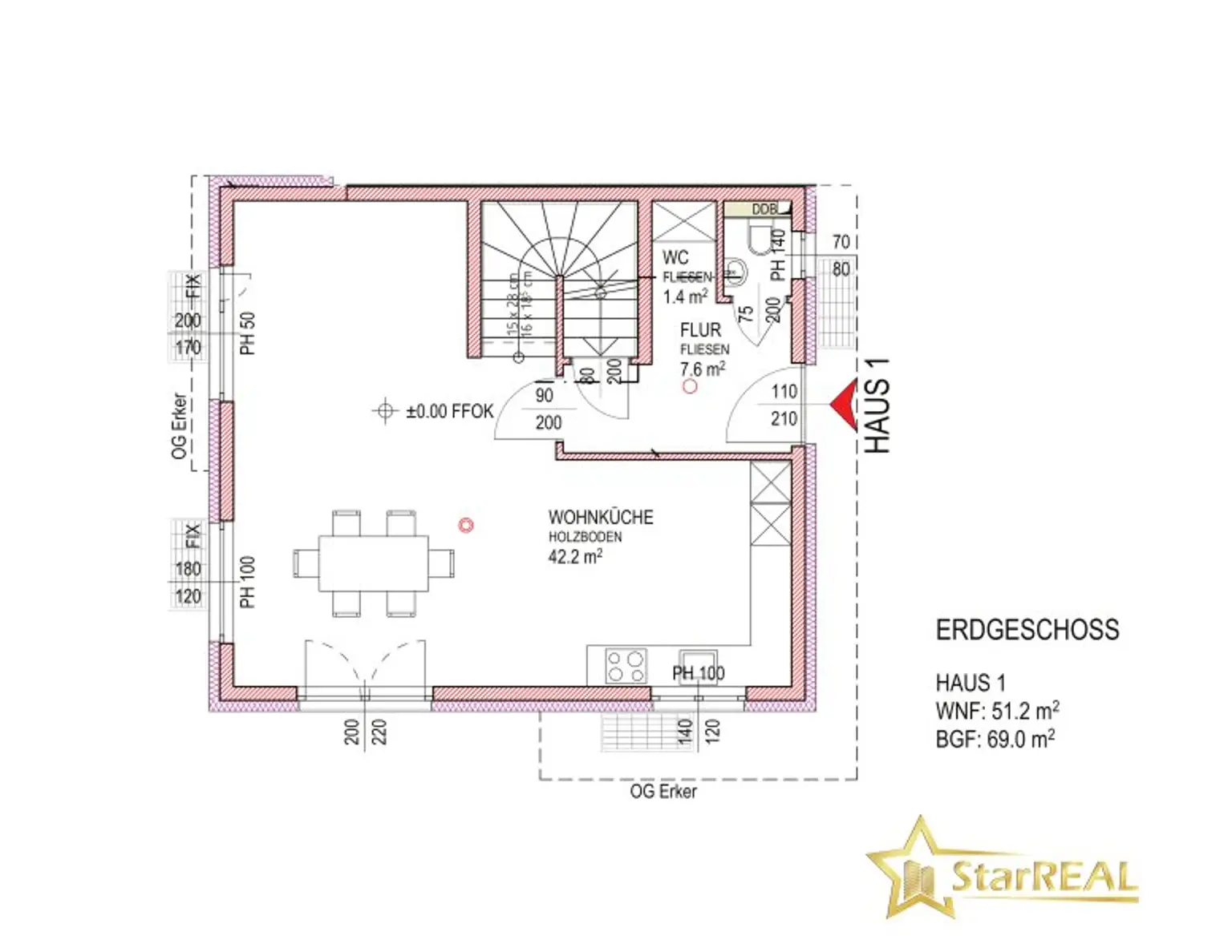 Plan Erdgeschoss