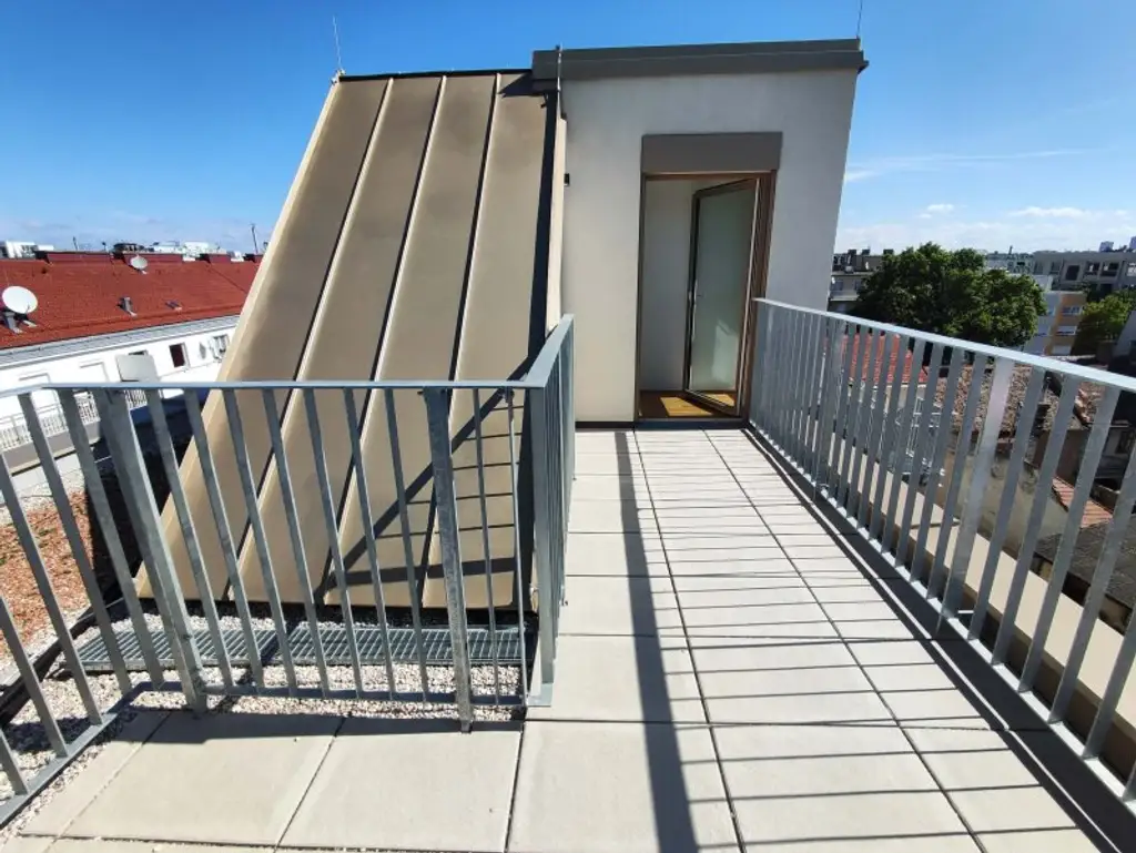 NEUBAU DACHGESCHOß-3-Zimmer-ERSTBEZUG mit Dachterrasse in 1210 Wien! Top 2/51