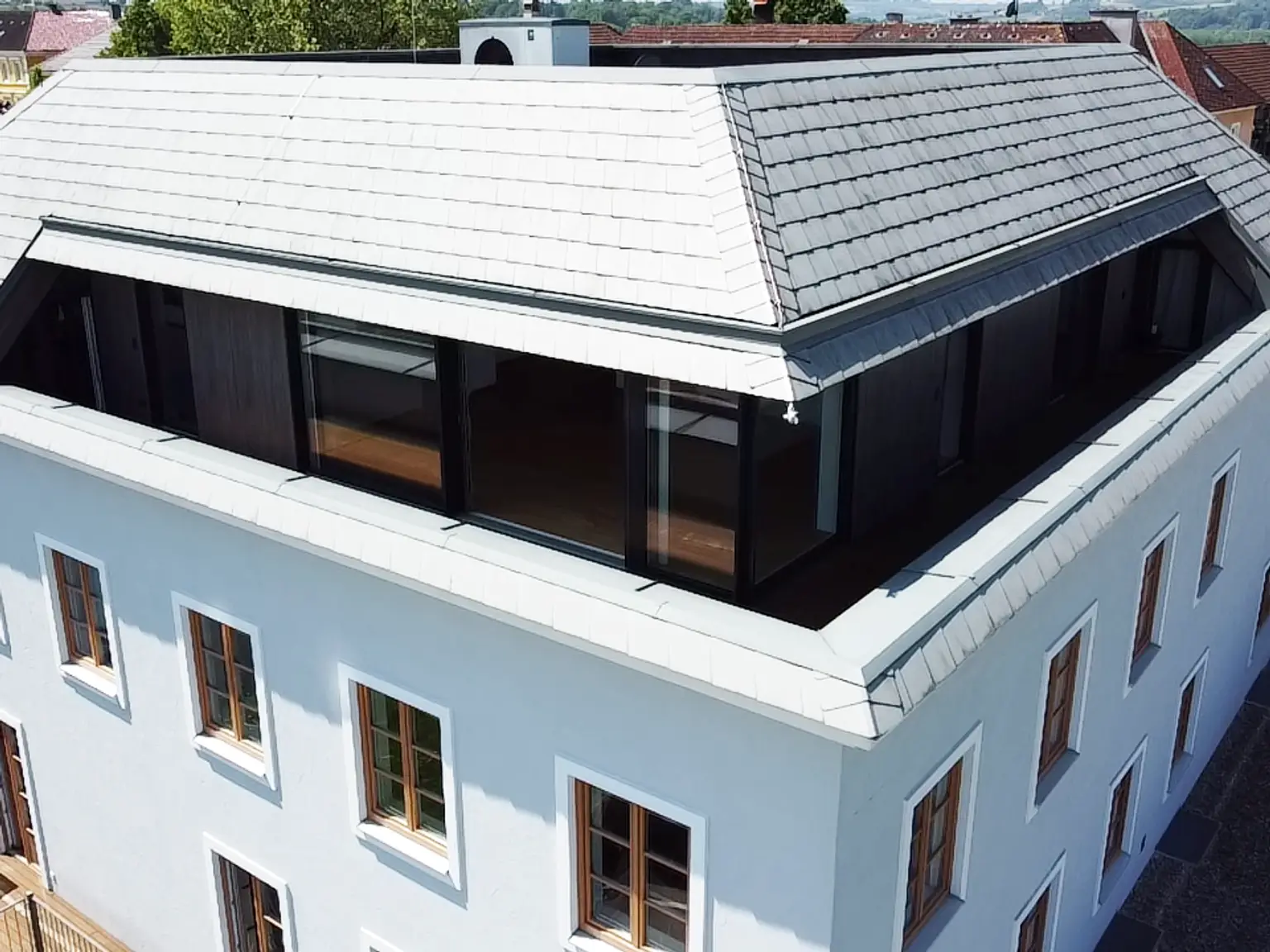 Top 8 Aussenansicht auf Terrasse