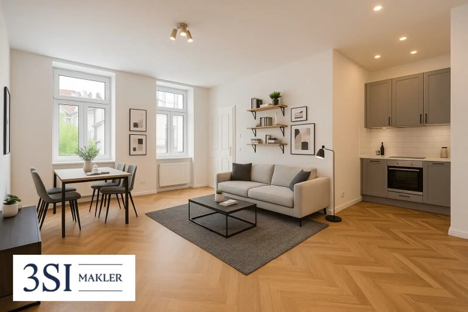 Erstbezug in Hofruhelage – hochwertig sanierter Altbau beim Laubepark