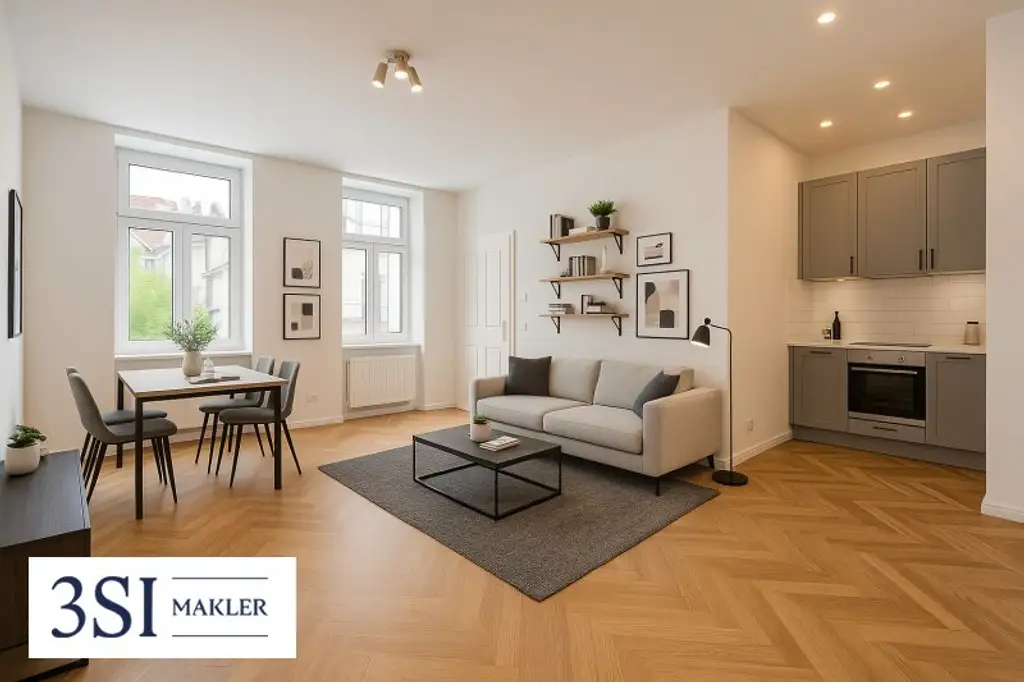 Erstbezug in Hofruhelage – hochwertig sanierter Altbau beim Laubepark