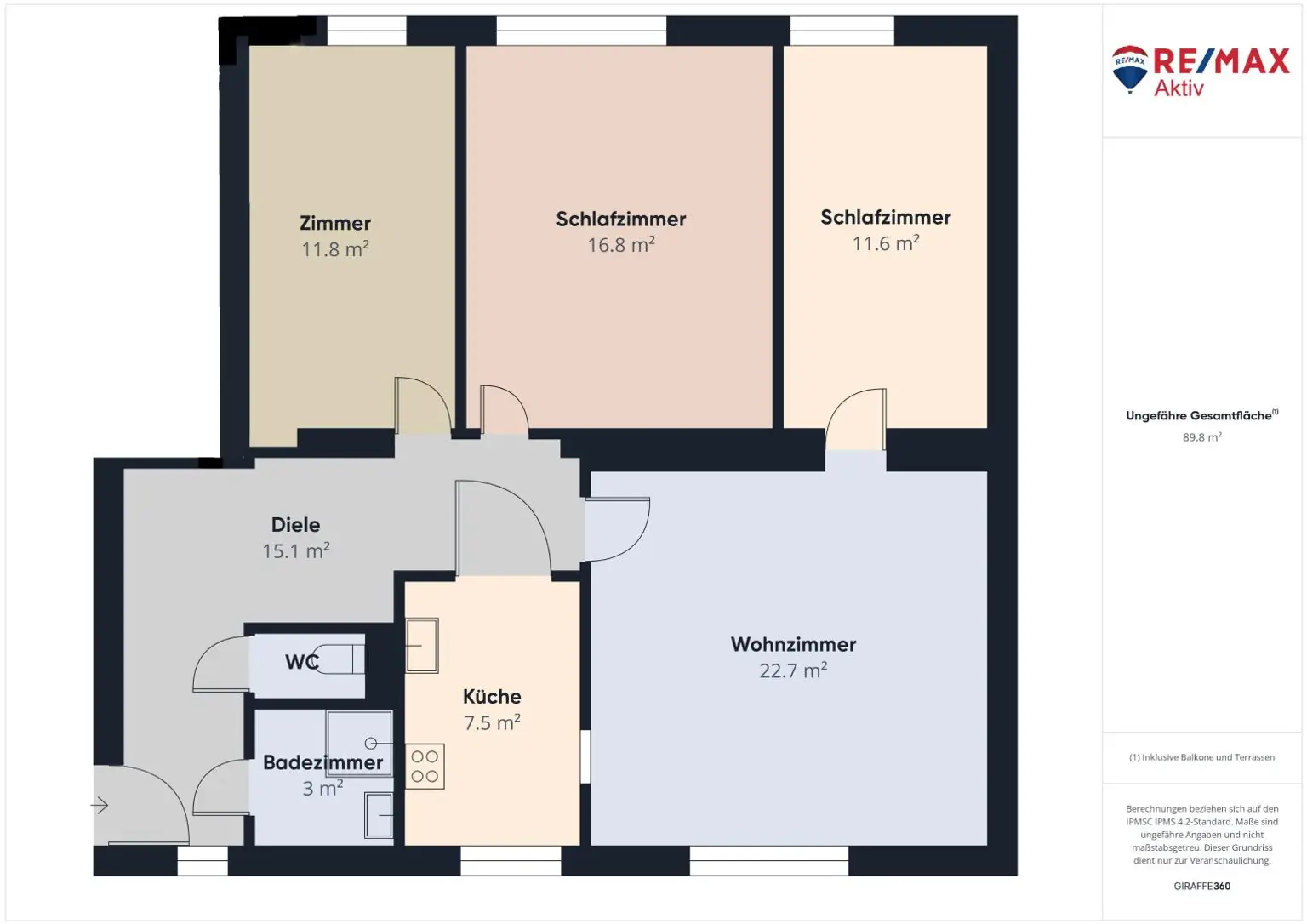GROSSE GEPFLEGTE WOHNUNG MIT LIFT
