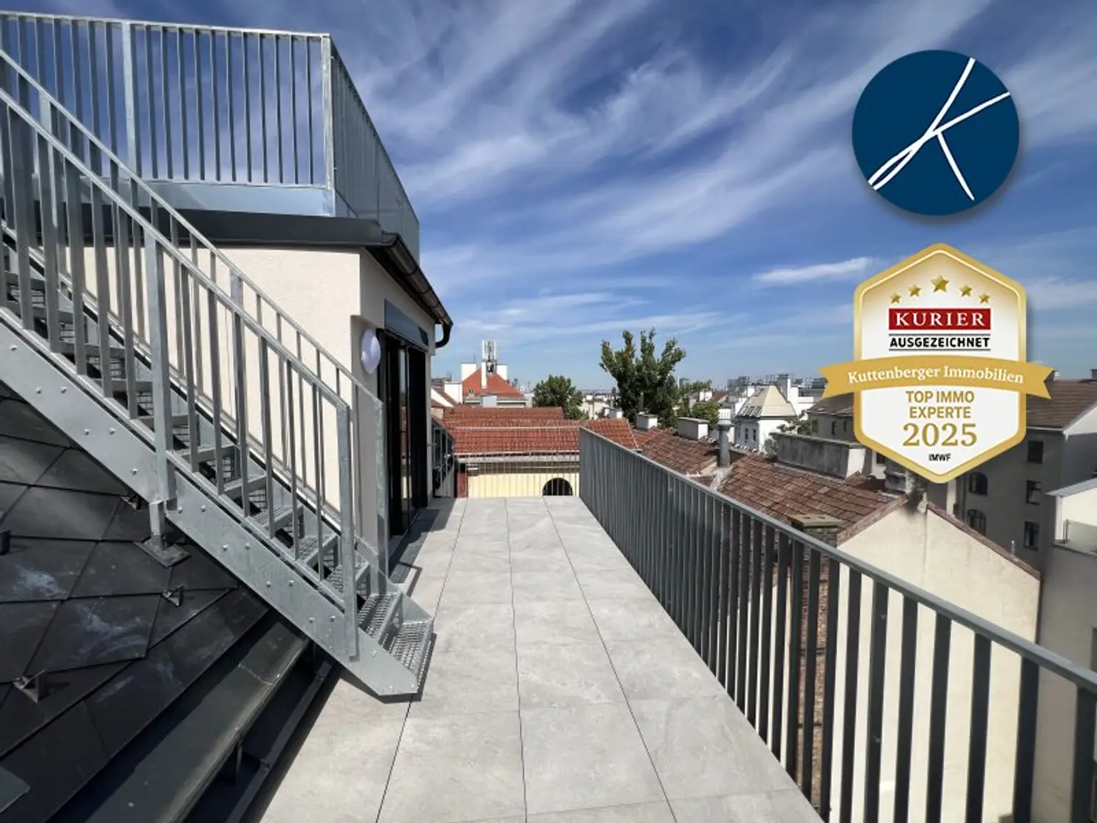 *Superprojekt: ''Über den Baumwipfeln" *TOP 53* MIT BALKON + SUPER-PANORAMA-DACHTERRASSEN + 360° WIEN-BLICK