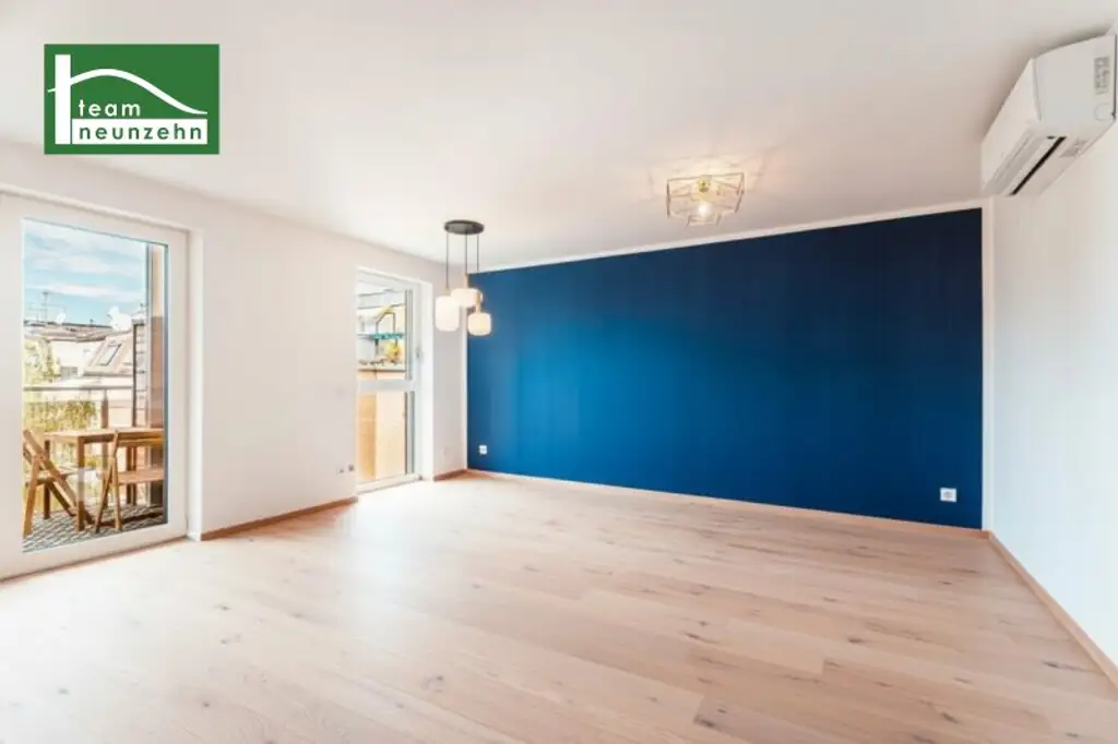 Einziehen und Wohlfühlen! Wohnung mit Hof-Balkon im hellen 4. OG nahe U3, Meiselmarkt und Schönbrunn! KLIMAANLAGE!