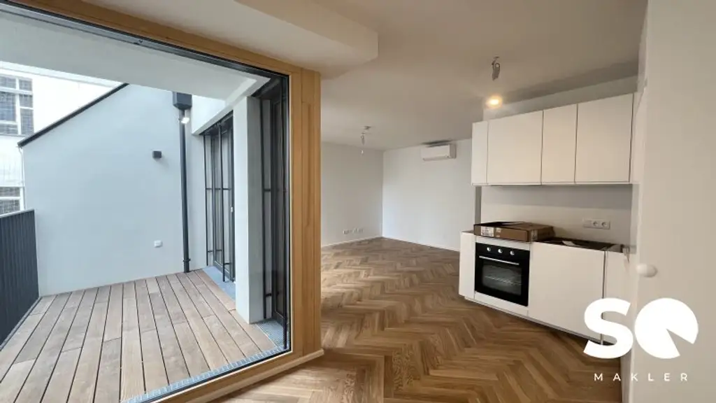# SQ - EXKLUSIVE DACHGESCHOSSWOHNUNG IN 1030 WIEN - SEIDLGASSE - 2 ZIMMER und TERRASSE - TOP 10