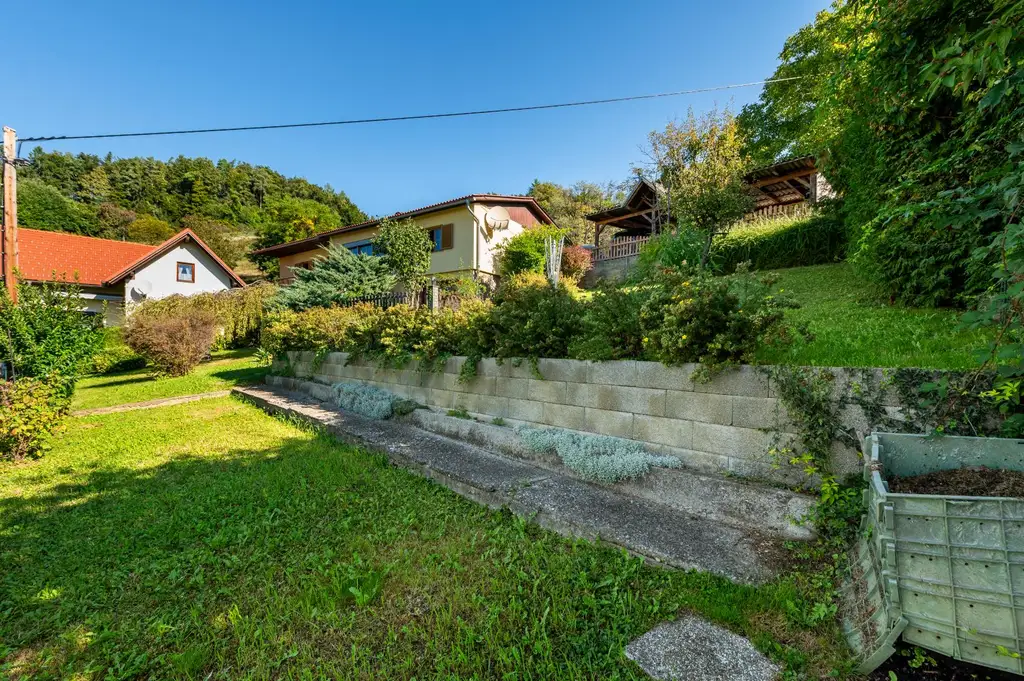 Einfamilienhaus mit Einliegerwohnung, Garage, Carports und Ausblick!
