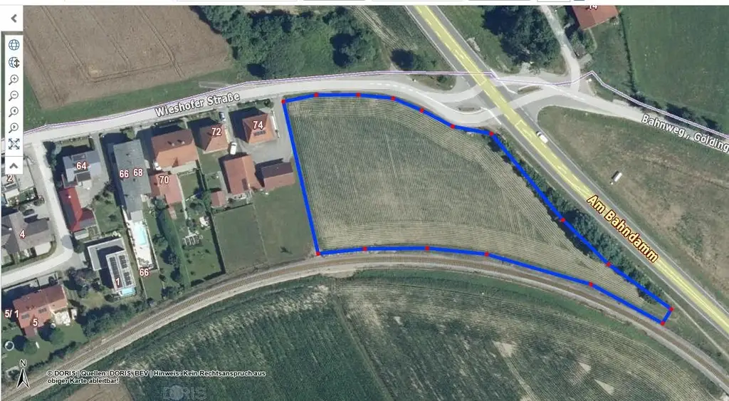 Gewerbegrundstück  mit MB  Widmung direkt an die Hauptstrasse B 137 angrenzend