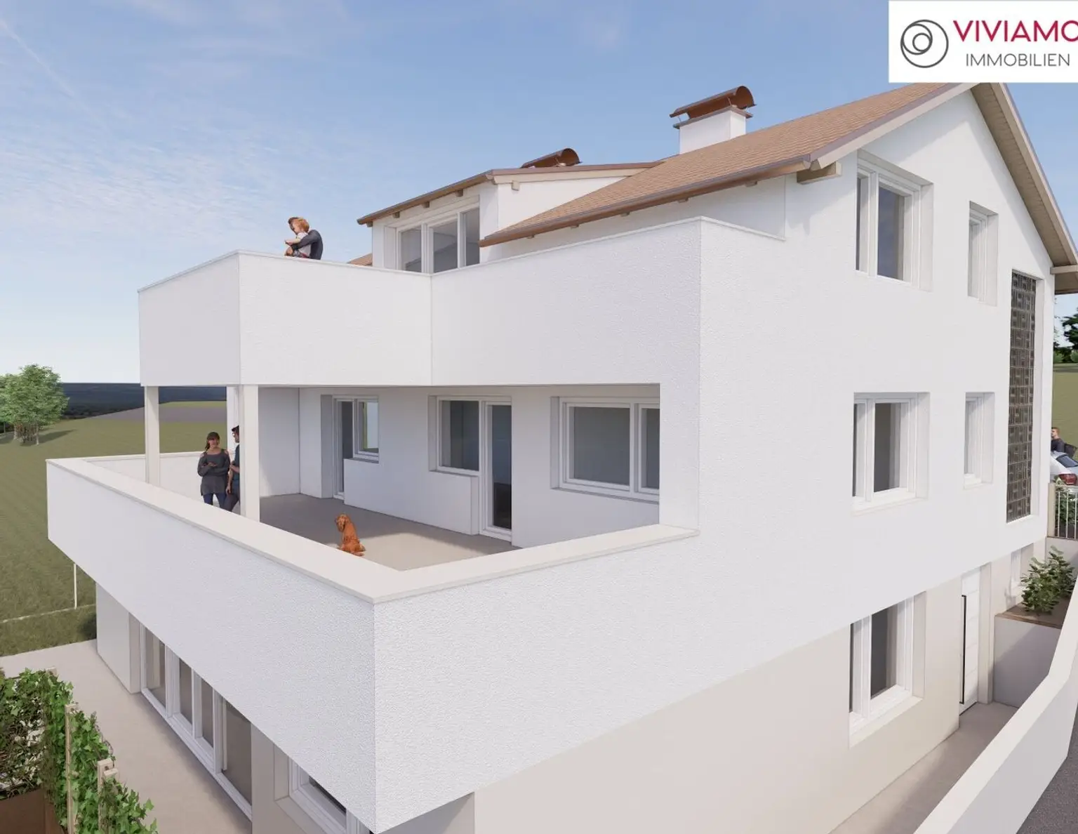 TOP 3 - Erstbezug: geräumige Terrassenwohnung mit Grünblick in Wallern an der Trattnach (Breitwiesen)!