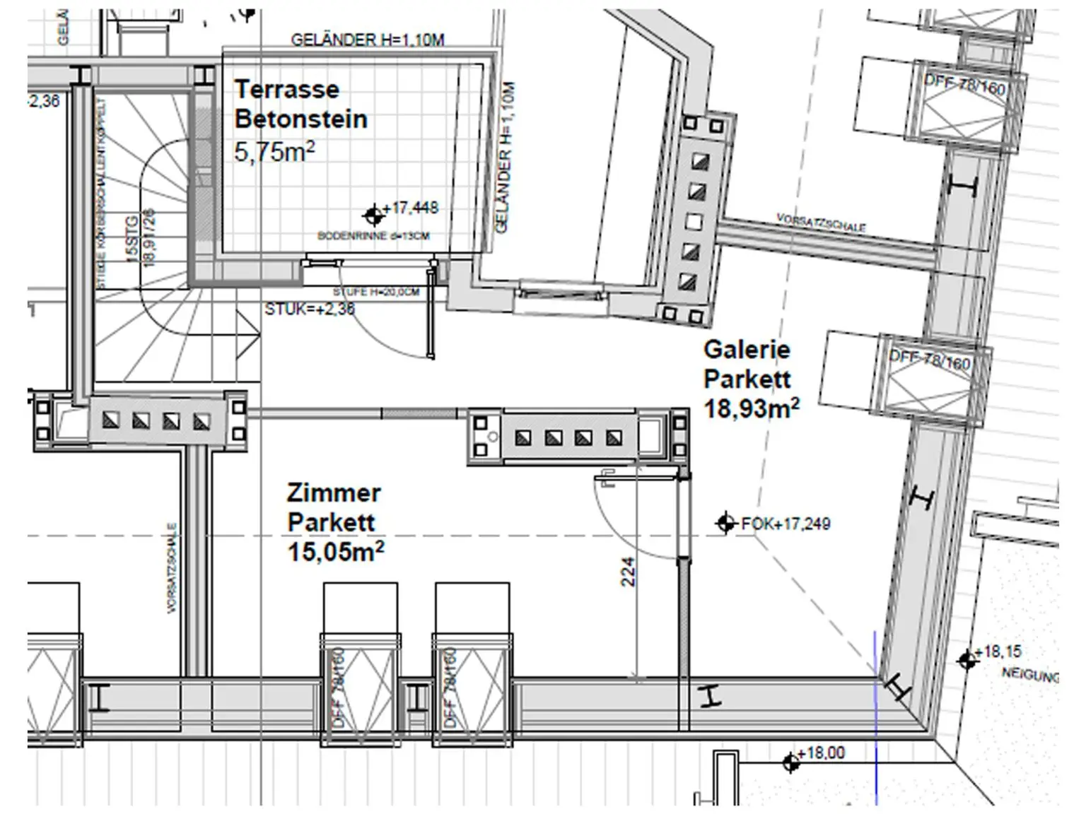 Dachgeschoss-Juwel mit Fernblick, Raumvielfalt und Terrasse in 1150 Wien