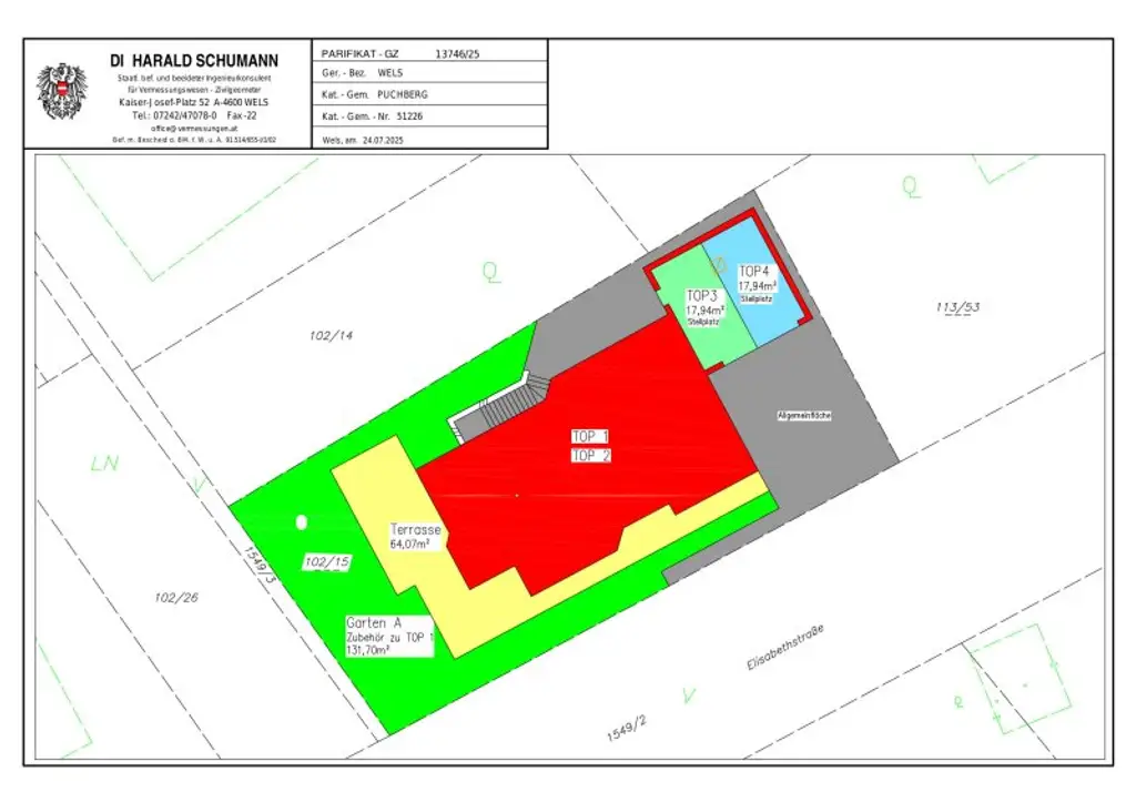 Sehr ruhige Siedlungslage - Riesige (teilbare)  Etagenwohnung mit 2 Balkonen, Garage, Sauna in einem sehr gepflegten Haus