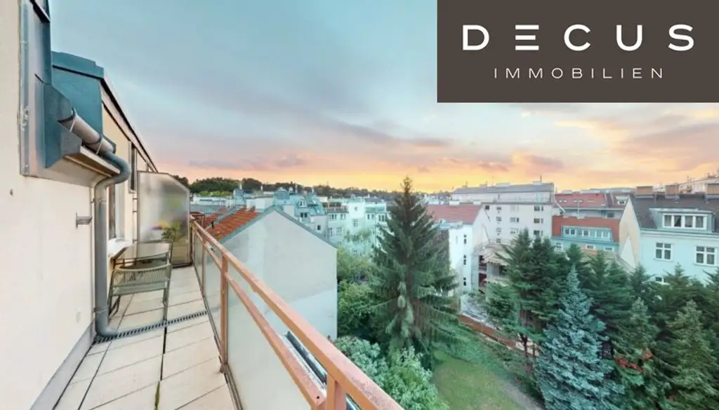 CHARMANTE DG-WOHNUNG MIT TERRASSE | SAUNA & GARAGE | WESTSEITIGE INNENHOFLAGE