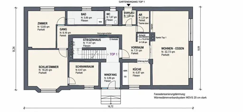 Wohnen wie im eigenen Haus – 4 Zimmerwohnung mit Eigengarten & Stellplatz in Ruhelage – PROVISIONSFREI