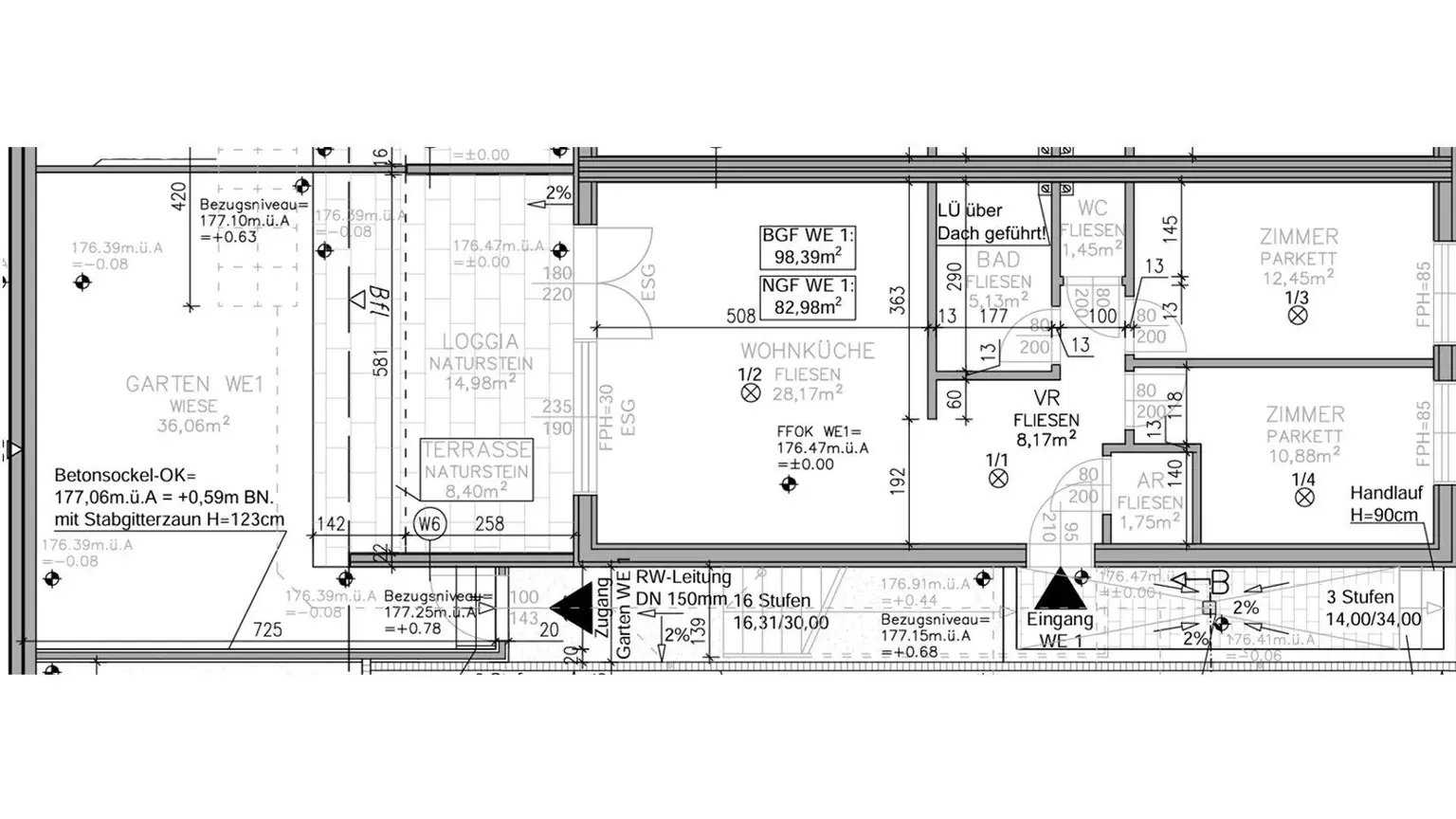 "Helle 3-Zimmer-Eigentum mit Loggia, Terrasse und Eigengarten"
