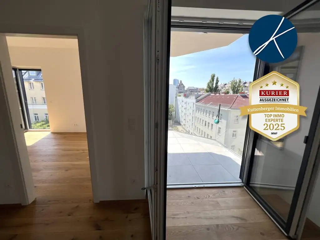 *Superprojekt: ''Über den Baumwipfeln" TOP 49 MIT ZWEI TRAUMHAFTEN WEST-LOGGIEN