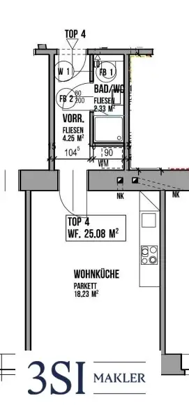 Freundliche Garconniere in 1160 Wien  – Ihr neues Zuhause für nur 119.000 €!