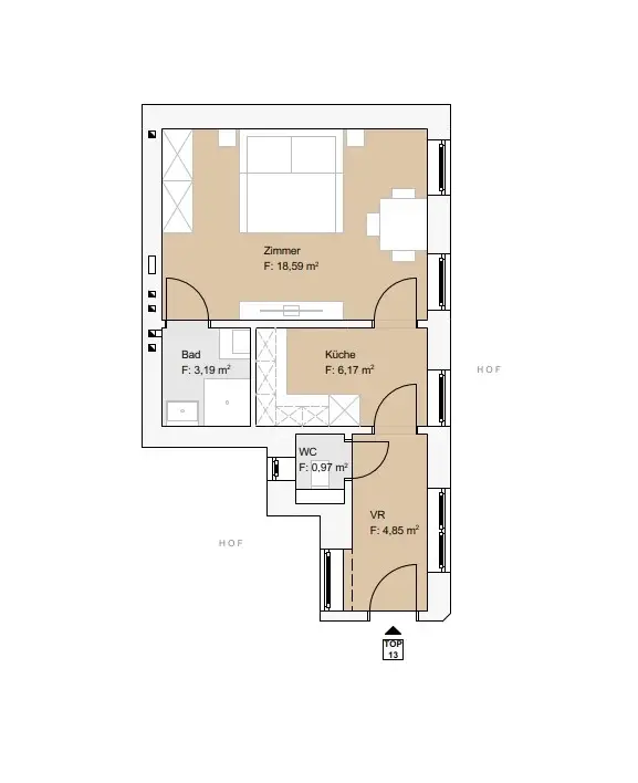 Sanierte Altbauwohnung in ruhiger Innenhoflage – hochwertiger Erstbezug mit Stil!