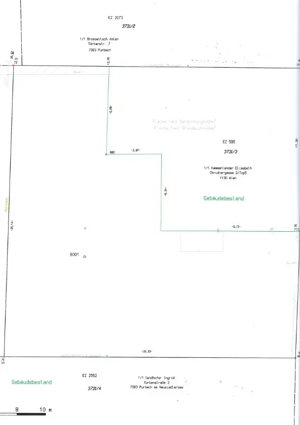 Lageplan Neuvermessen