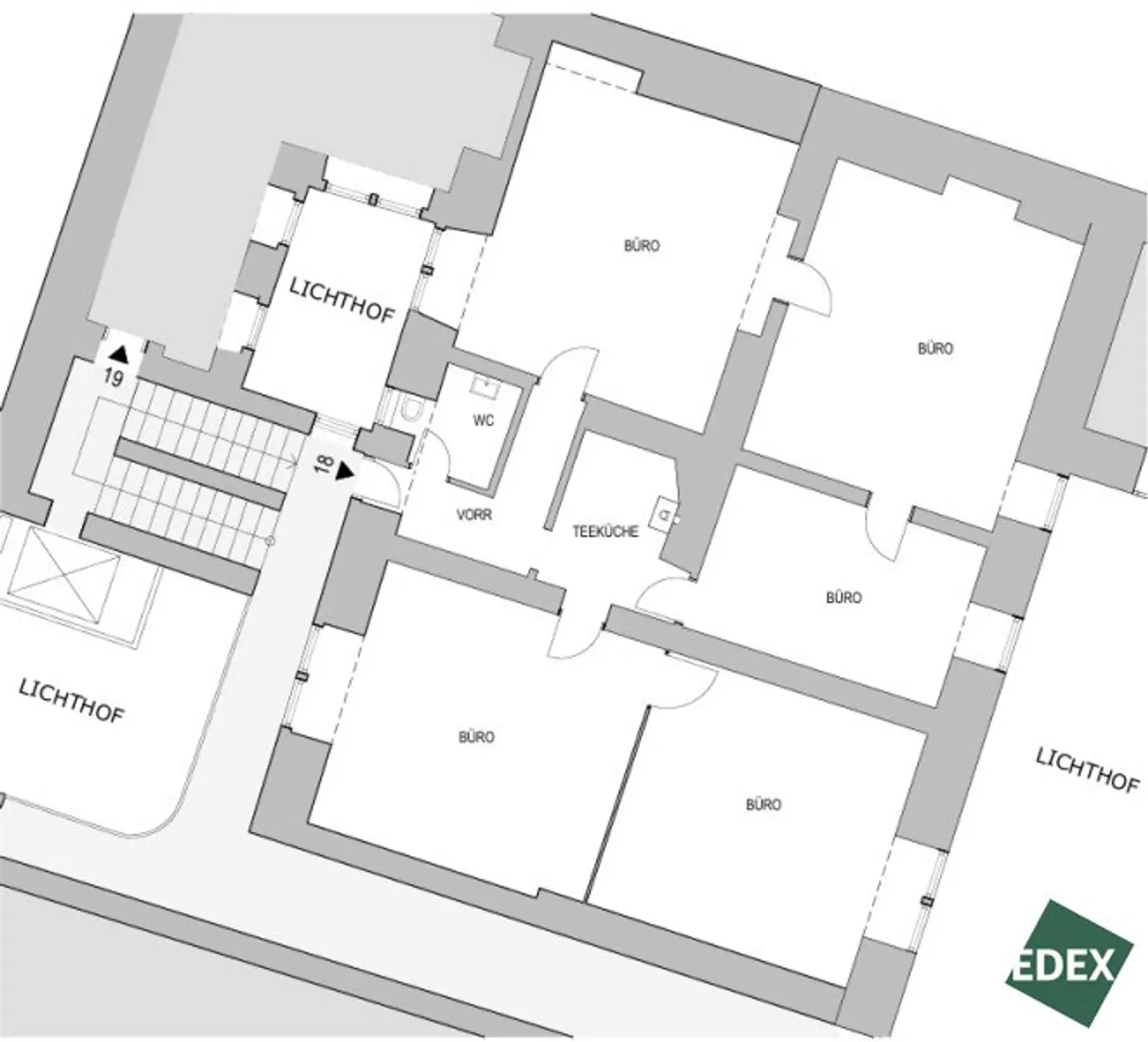 Büro direkt in der City!