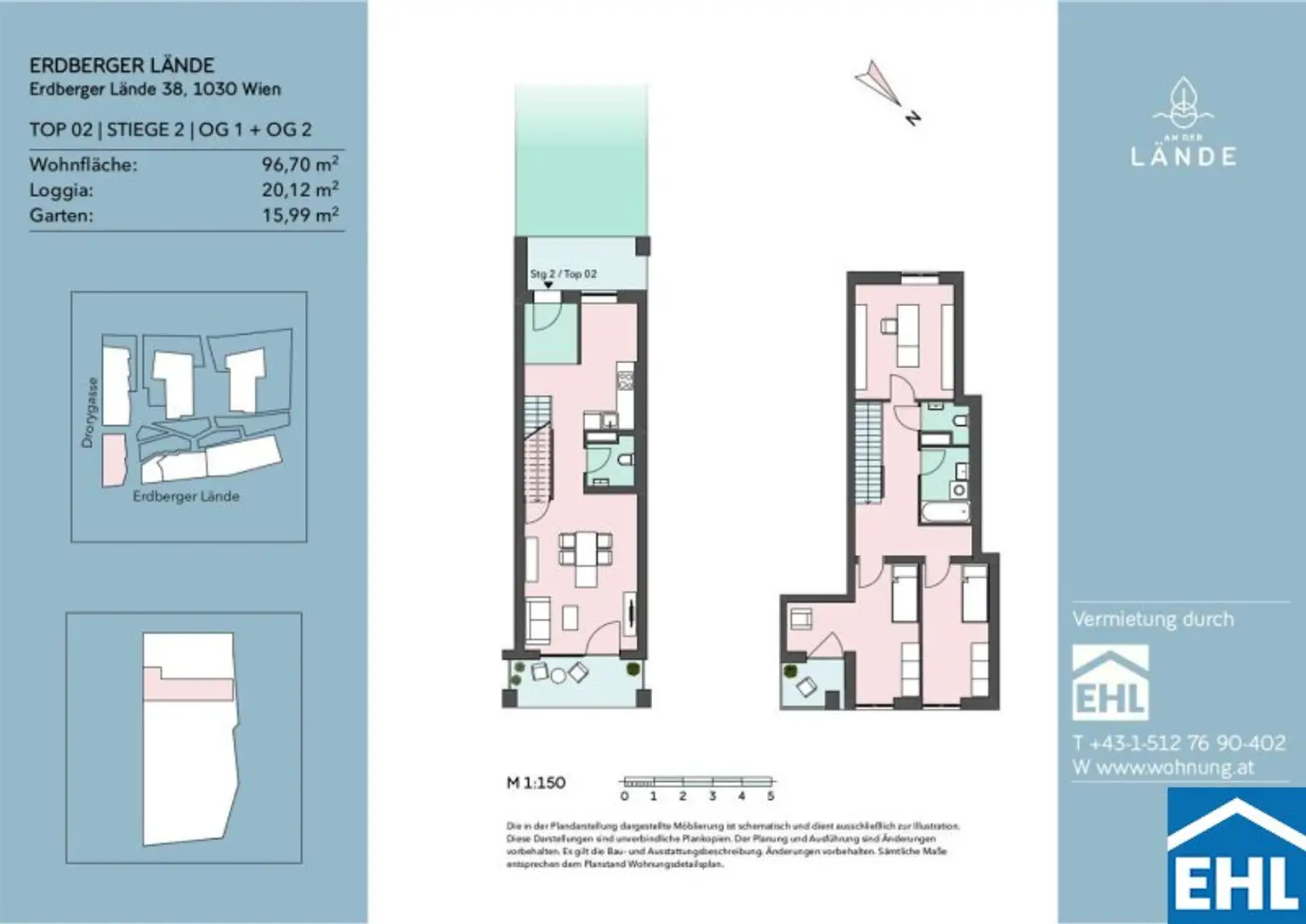 Großzügige Garten-Maisonette an der Lände!